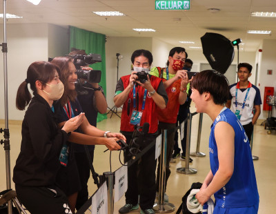 志田千阳体验体育记者工作的一天