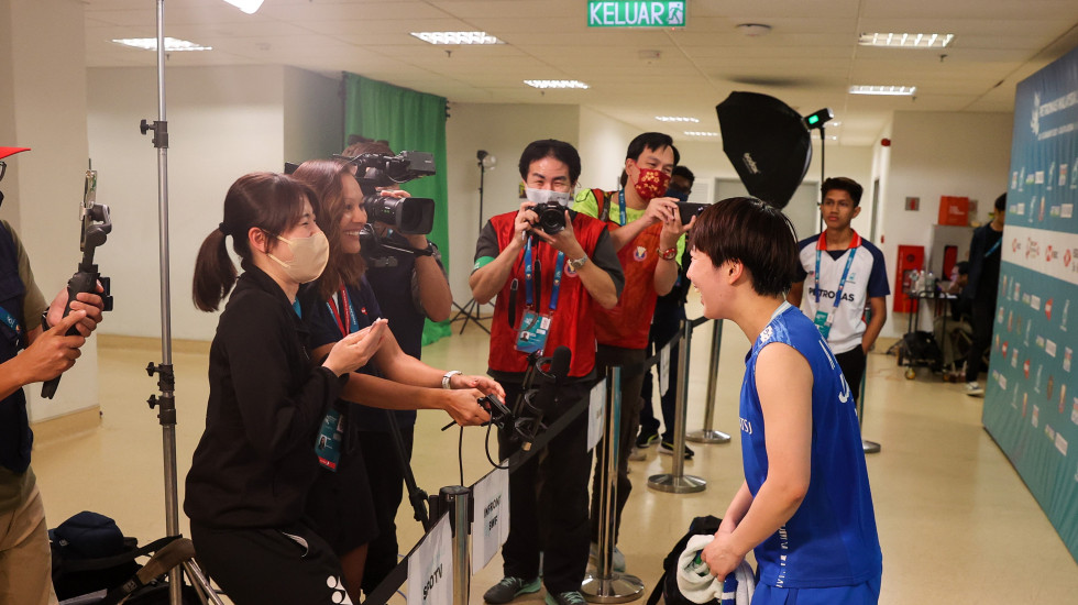 志田千阳体验体育记者工作的一天