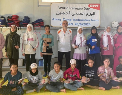Celebration of Badminton at Azraq Camp