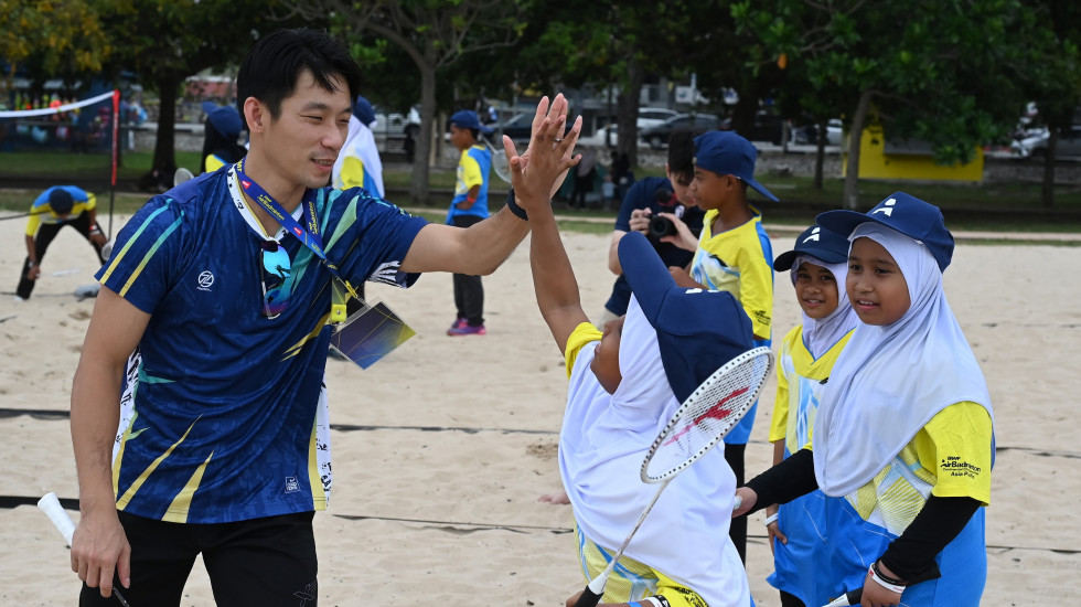 Chan Inspires Next-Gen at AirBadminton Initiative